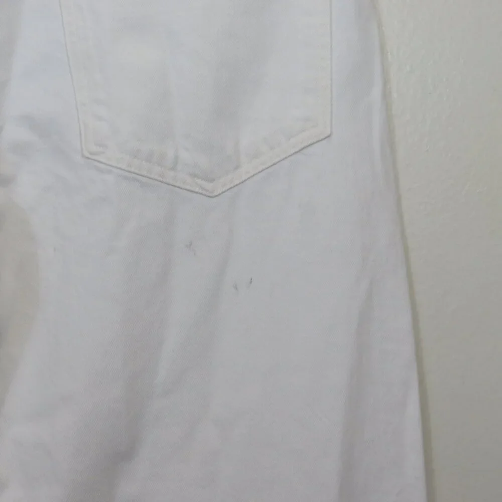 Agolde White Wide-Leg Flare Jeans - Picture 9 of 9